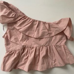 Shein One Shoulder Ruffle Top